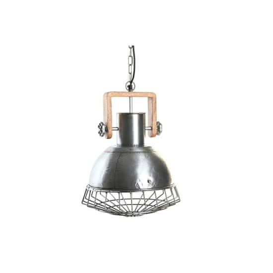 DKD Home Decor Stropna svetilka DKD Home Decor Silver Brown 50 W (31 x 31 x 44 cm)