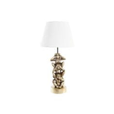 DKD Home Decor Namizna svetilka DKD Home Decor Golden White Colonial 220 V 50 W Monkey (30 x 30 x 61 cm)