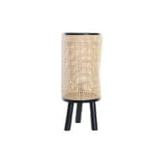 DKD Home Decor Namizna svetilka DKD Home Decor Natural Black 220 V 50 W (25 x 25 x 59 cm)