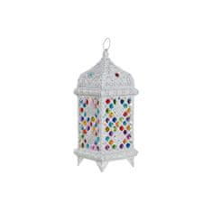 DKD Home Decor Namizna svetilka DKD Home Decor 18 x 18 x 46 cm Kovina Bela Večbarvna 220 V 50 W