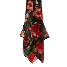 Orsay Rdeče-črni ženski cvetlični šal ORSAY_928440660000 Univerzalni