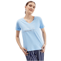 Orsay Svetlomodra ženska polo majica ORSAY_165132515000 L