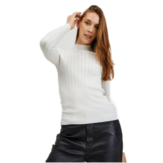 Orsay Beli ženski pulover ORSAY_507482-001000 L