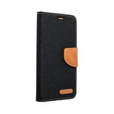 OEM CANVAS Book torbica za IPHONE 16 črna