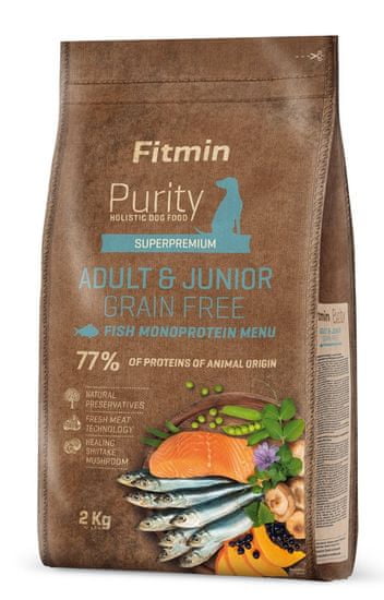 Fitmin Purity Dog Grain Free Adult&Junior Fish Menu pasja hrana, 2 kg