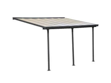 Palram NADSTREŠEK ZA TERASO FERIA PATIO COVER, 3x4,25, siva/transparent