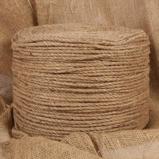 shumee vidaXL Vrv iz jute 250 m dolžina 6 mm debelina