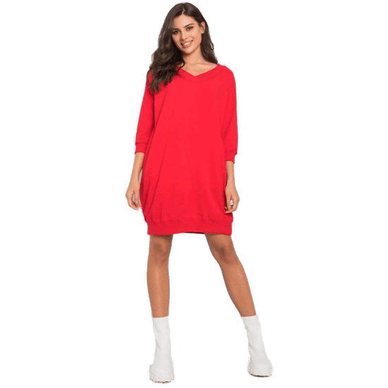 BASIC FEEL GOOD Ženska bombažna obleka SALERNO rdeča RV-SK-7203.35P_379792
