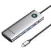 Priključna postaja HUB 10v1 Orico USB-C, HDMI, 3xUSB, SD/TF, Audio (siva)