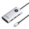Orico Priključna postaja HUB 5v1 Orico USB-C, HDMI, 2xUSB (srebrna)