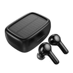 Choetech tws solarne športne slušalke s solarnim polnjenjem (črne)