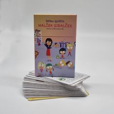 Malček Gibalček, zbirka igralnih kartic od A do Ž za spodbujanje gibanja in razvoj motorike otroka