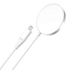 Choetech T518 15W magnetno indukcijski polnilec (bela)