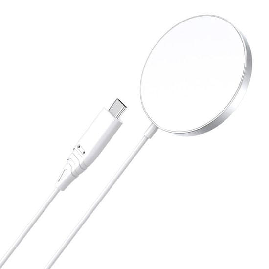 Choetech T518 15W magnetno indukcijski polnilec (bela)