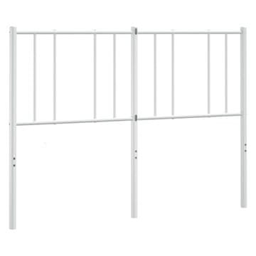 Vidaxl Kovinsko nadomestno vzglavje belo 120 cm