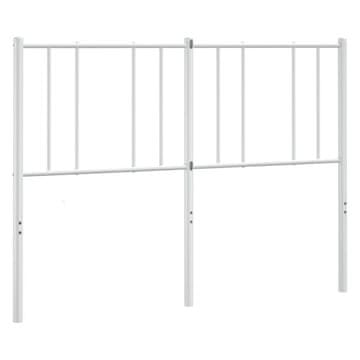 Vidaxl Kovinsko nadomestno vzglavje belo 135 cm