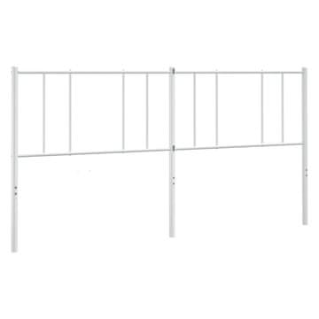 Vidaxl Kovinsko nadomestno vzglavje belo 180 cm