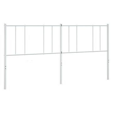 Vidaxl Kovinsko nadomestno vzglavje belo 193 cm