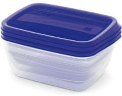 Kis Set škatla za hrano Vedo 3x1 lt modra