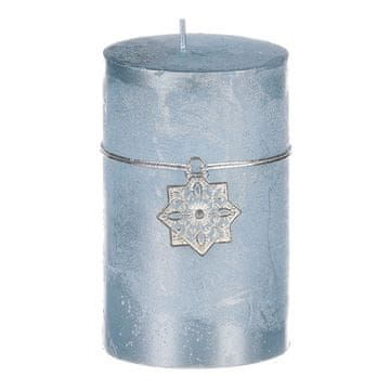 Autronic Božična sveča svetlo modre barve. 245 g voska. SVW1290-BLUE