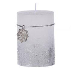 Autronic božična sveča, srebrna barva. 453g vosek. SVW1292-STRIBRNA