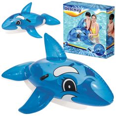 JOKOMISIADA Veliki napihljivi modri delfin 157 cm 41037