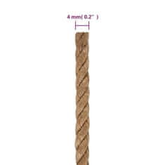 Vidaxl Vrv iz jute 100 m dolžina 4 mm debelina