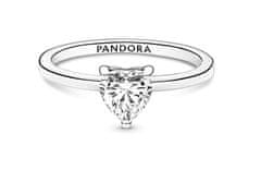 Pandora Nežen srebrn prstan Sparkling Hearts 191165C01 (Obseg 50 mm)