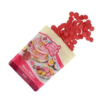 FunCakes Deco Melts čokoladne pastile RDEČE 250g Zabavne torte