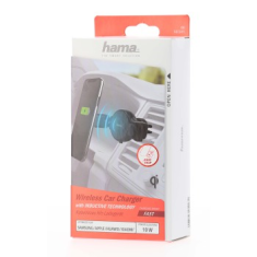 Hama FC-10C Flex-Set, nosilec za avto z brezžičnim polnilnikom Qi, adapter CL
