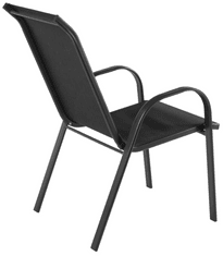 Fieldmann FDZN 5010 vrtni stol, aluminijast, črn (50001602)