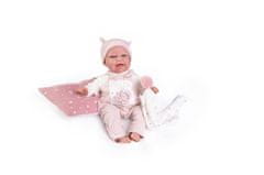 Antonio Juan 70252 CLARA - realistična dojenčkova lutka z zvoki in mehkim tekstilnim telesom - 34 cm