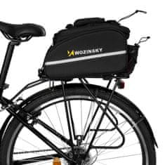 WOZINSKY Velika torba za prevoz kolesa 35l + dežna prevleka črna
