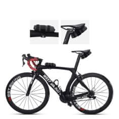 Northix Zložljiva torba za shranjevanje kolesarskega sedeža - siva 