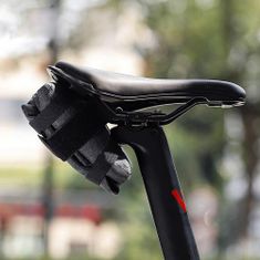 Northix Zložljiva torba za shranjevanje kolesarskega sedeža - siva 