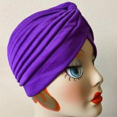 Northix Turban - dame - vijoličen 