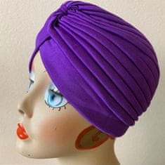 Northix Turban - dame - vijoličen 