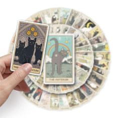 Northix Nalepke - mačke - Tarot - 62 kom 