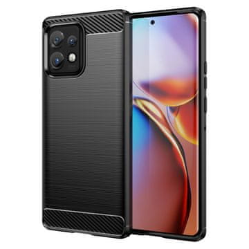 MG Carbon ovitek za Motorola Moto X40 / X40 Pro, črna