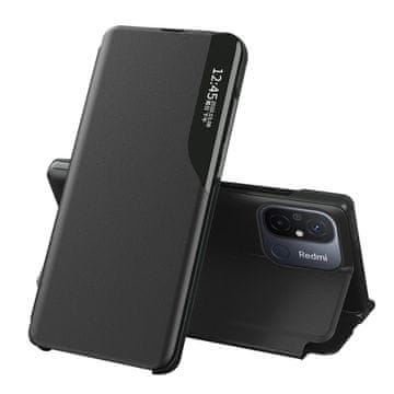 MG Leather View ovitek za Xiaomi Redmi 11A / 12C / Poco C55, črn