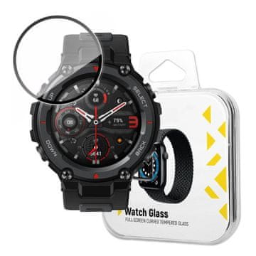 MG Watch Glass Hybrid zaščitno steklo za Xiaomi Amazfit T-Rex Pro, črna