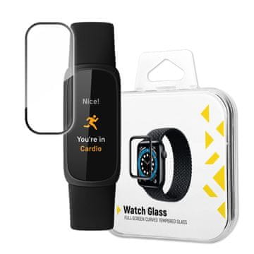 MG Full Glue zaščitno steklo za Fitbit Inspire 3, črna
