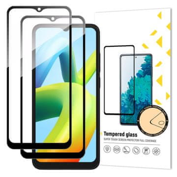 MG Full Glue 2x zaščitno steklo za Xiaomi Redmi A1 / A2, črna