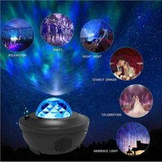 HOME & MARKER® Star Projektor, Zvezdni projektor + daljinski upravljalnik, projektorska lučka | GALAXYGLOW