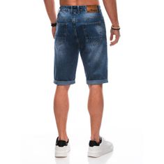 Edoti Moške kratke hlače iz džinsa W478 modre barve MDN117176 29