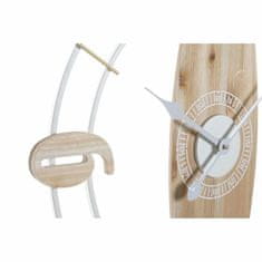 DKD Home Decor Stenska ura DKD Home Decor 61 x 4,5 x 66 cm Naravno belo železo MDF les (2 enoti)