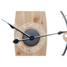 DKD Home Decor Stenska ura DKD Home Decor 61 x 4,5 x 66 cm Naravno belo železo MDF les (2 enoti)