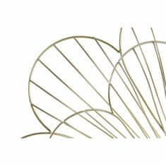 DKD Home Decor Stenska ura DKD Home Decor Flower Golden Metal (57 x 4 x 57 cm)