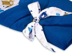 Inny Pepi stožec - praktičen modri zavojček z žametno mornarsko modro barvo - RK-1-BB-VB