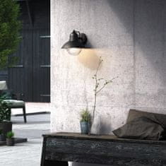 Philips Vrtna svetilka LED fasadna stenska svetilka E27 IP44 dol črna HOVERFLY myGarden